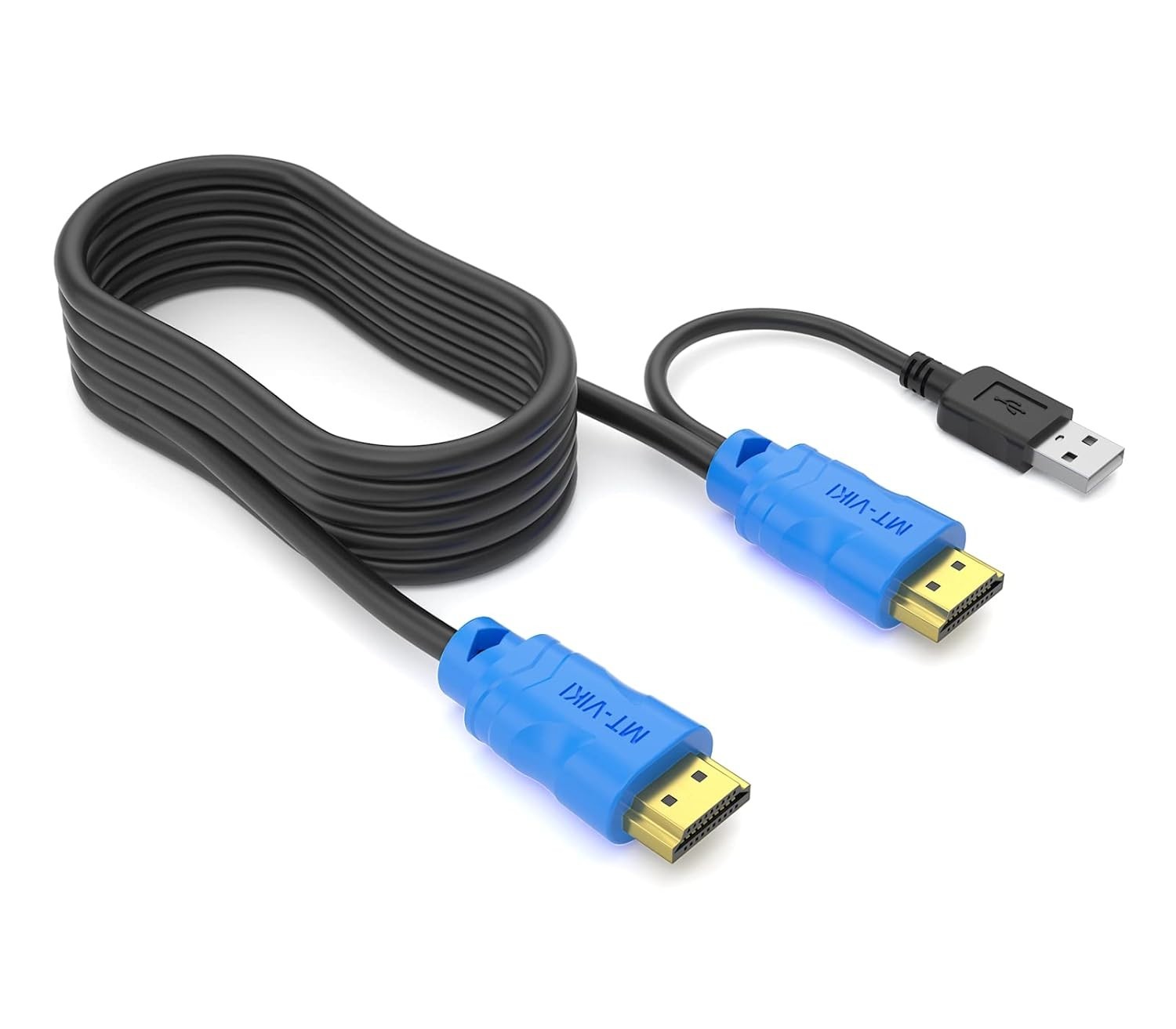 1.8m High-Speed USB HDMI KVM Cable for Seamless Multi-Device Connectivity