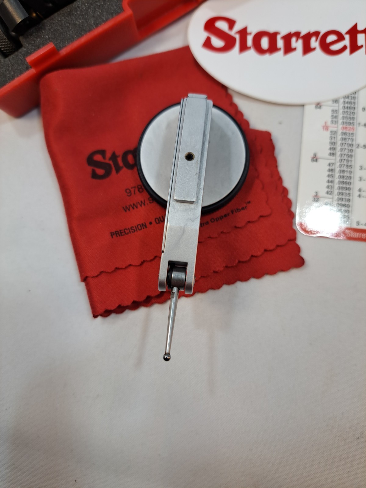 Starrett 708B Precision Dial Test Indicator Set .0001" with Case and Accessories