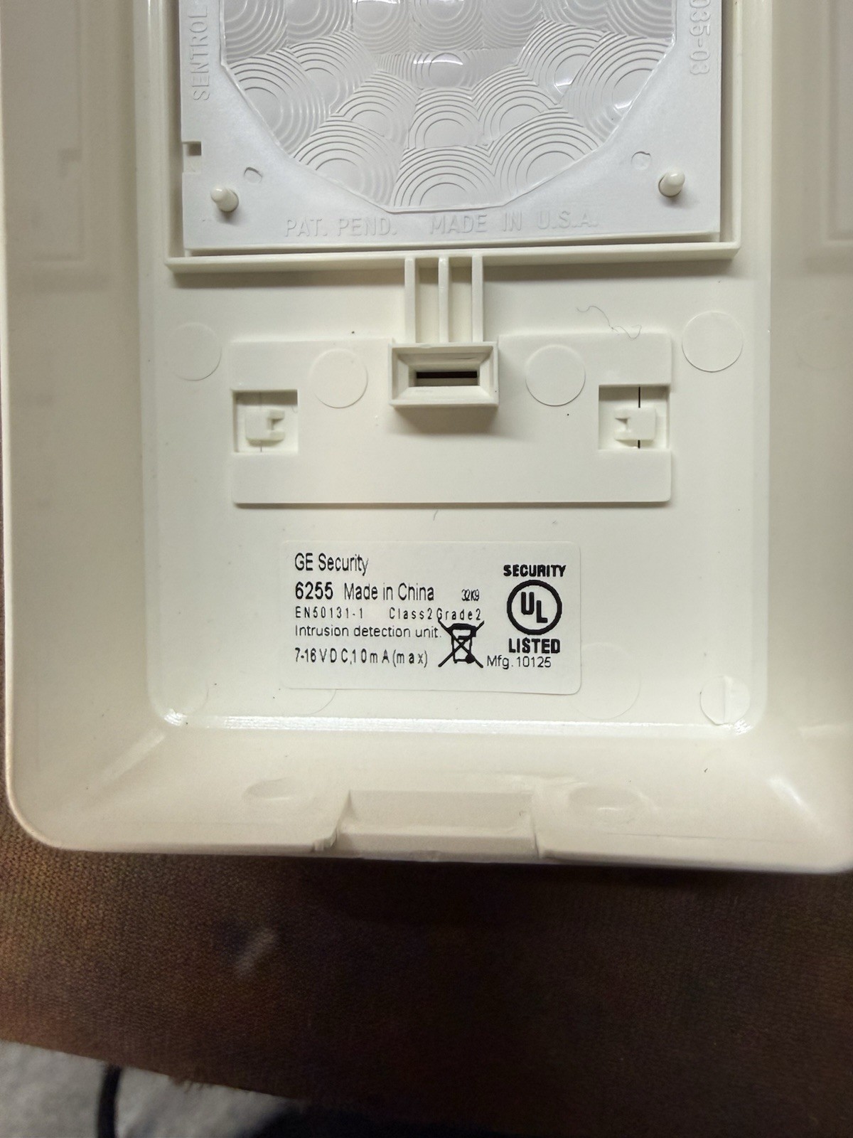6255-W GE Sentrol Motion Sensor