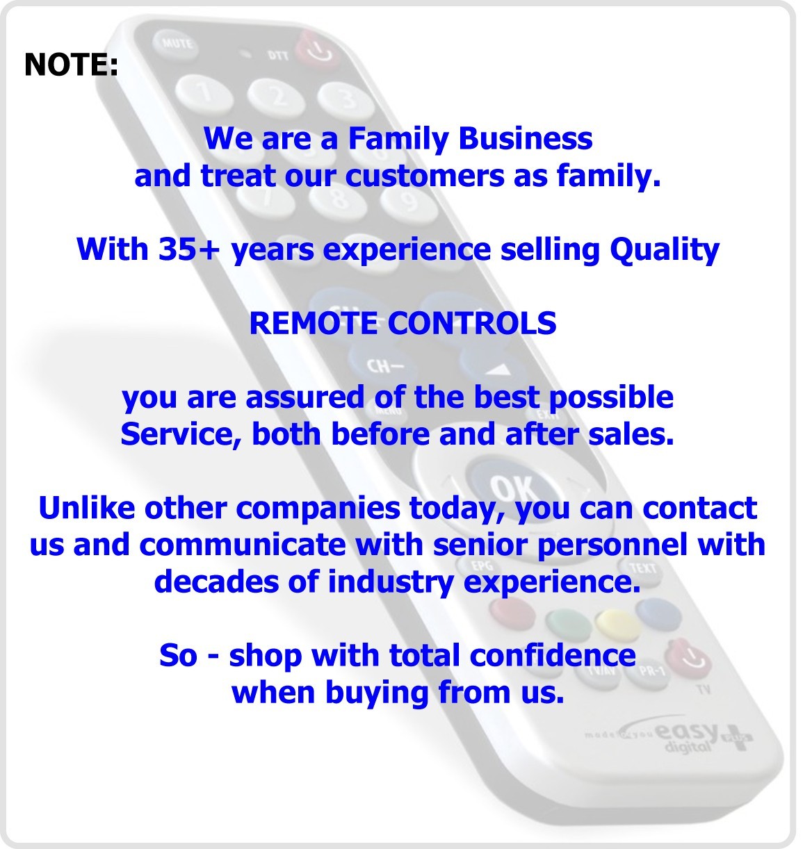 Remote Control for BOSE Speaker System Model PS48 III