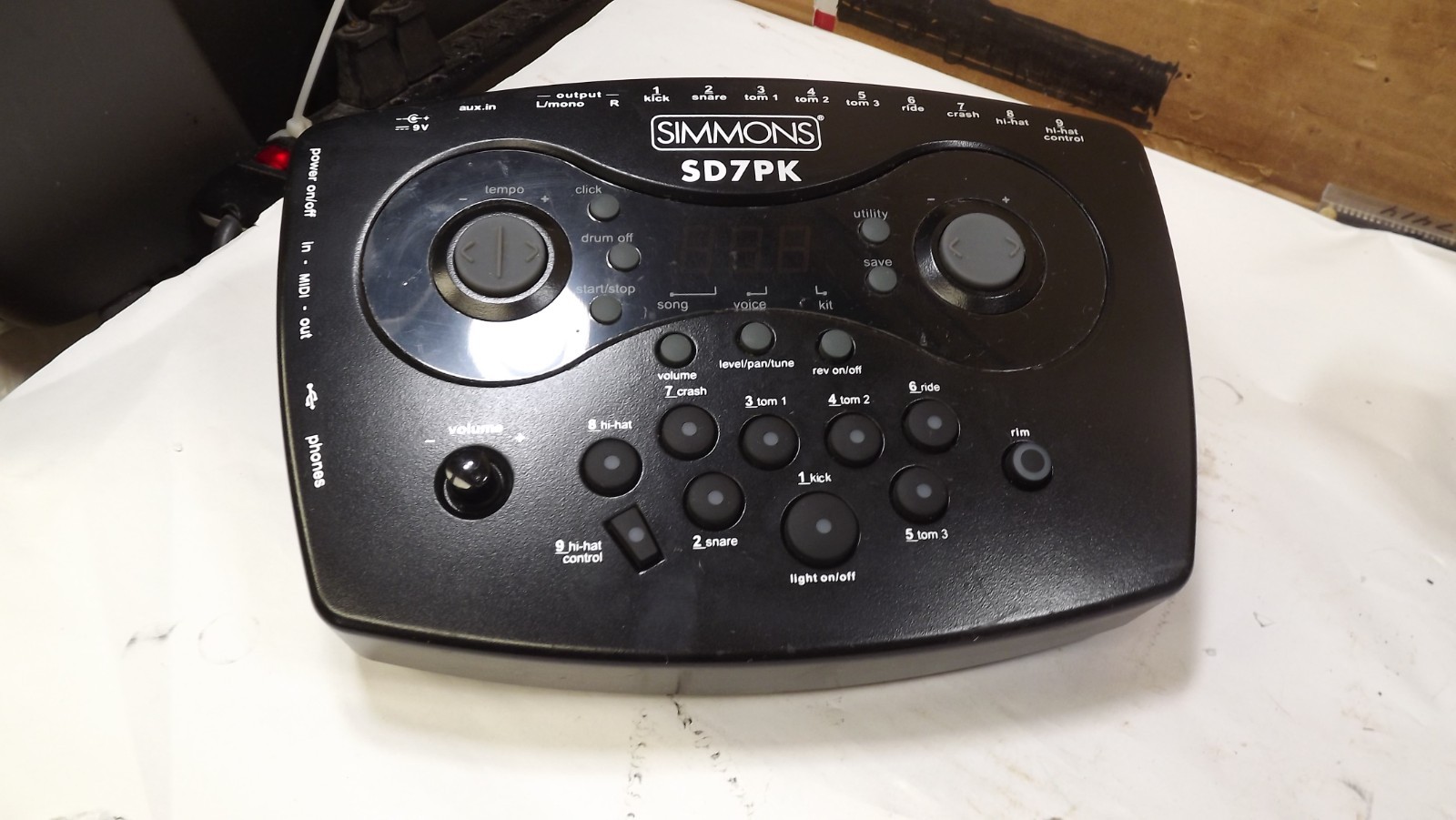 Simmons Digital Electronic Drum Sound Module Control SD7PK Brain