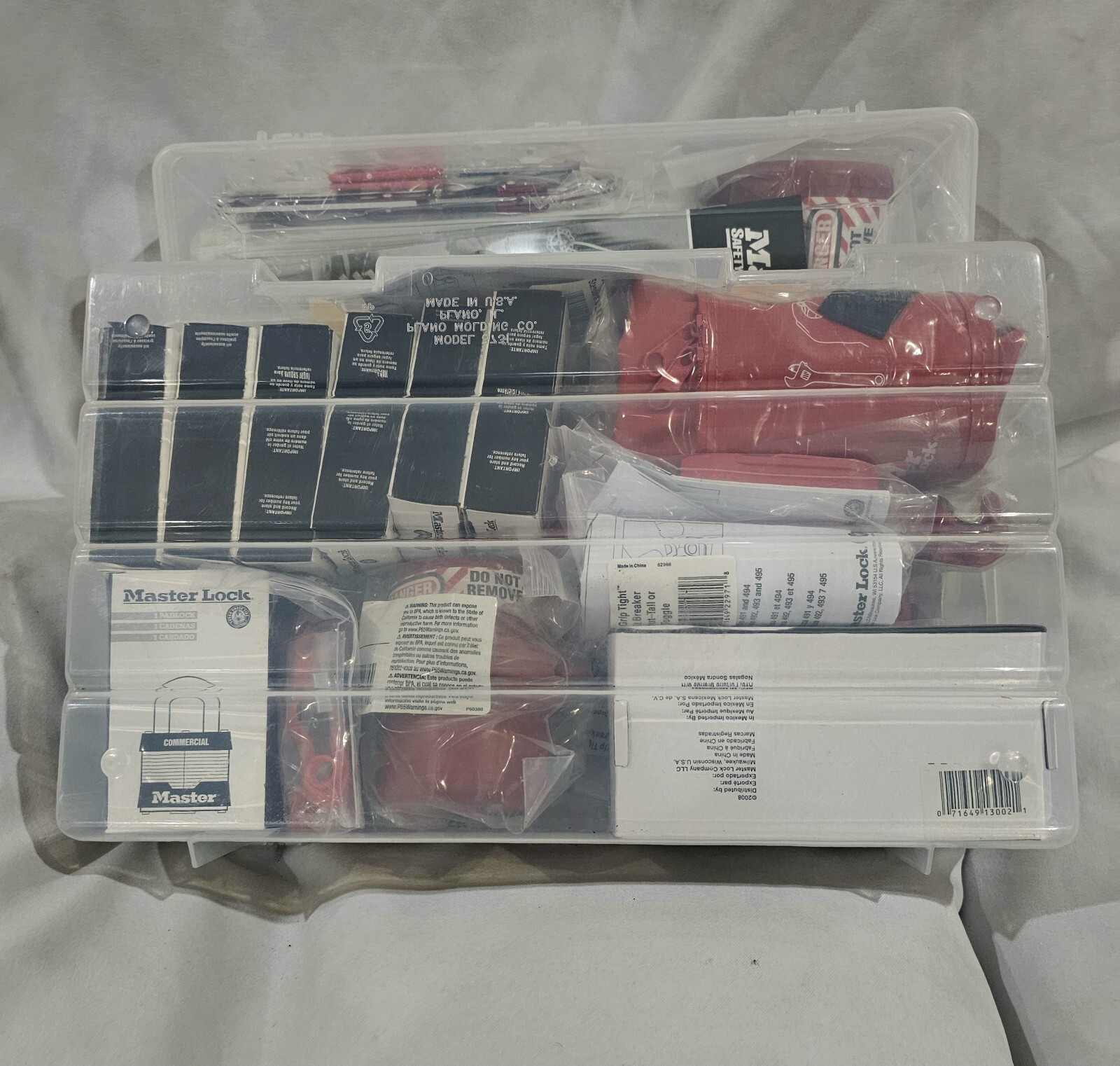 *NEW* MASTER LOCK 1458VE410 Portable Kit Filled Elec/Valve Missing (2) 410RED