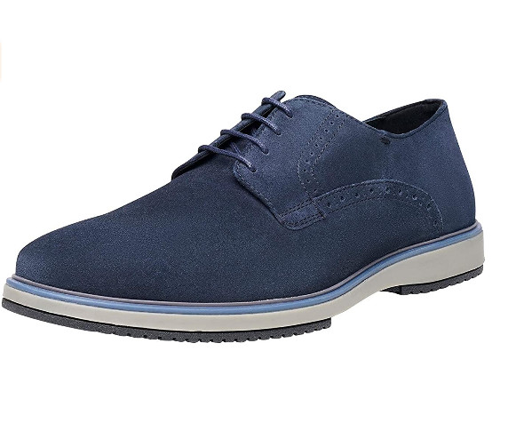 Geox Men's U Tyren A Casual Oxford Shoes, Suede Navy