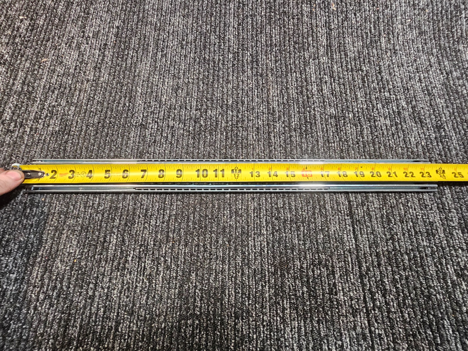 (QTY 8) Approx 22.5" Length x 2" Width Full Extension Ball Bearing Drawer Slide