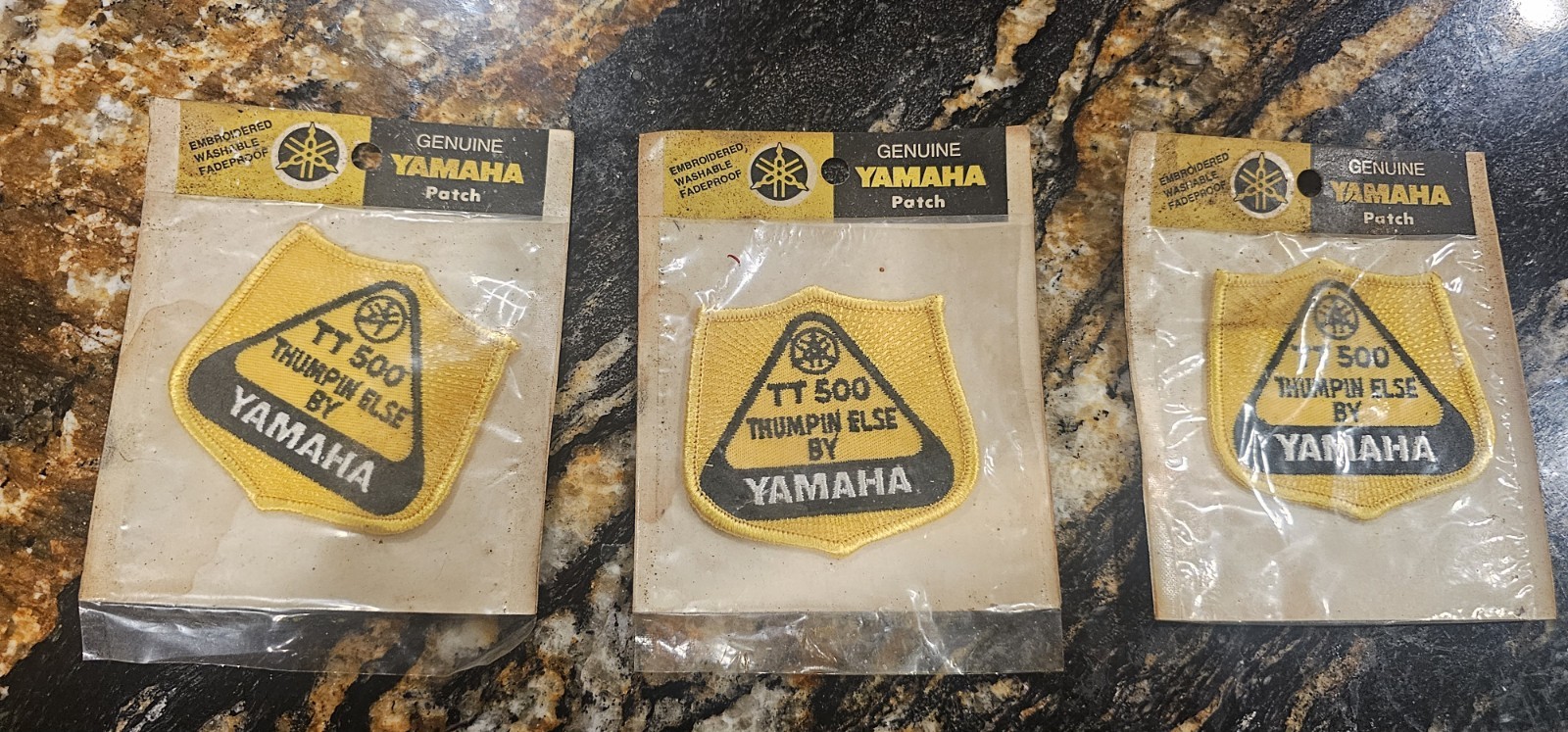 Lot of 3 - NOS - YAMAHA TT500 Thumpin Else by Yamaha Embroidered Patch