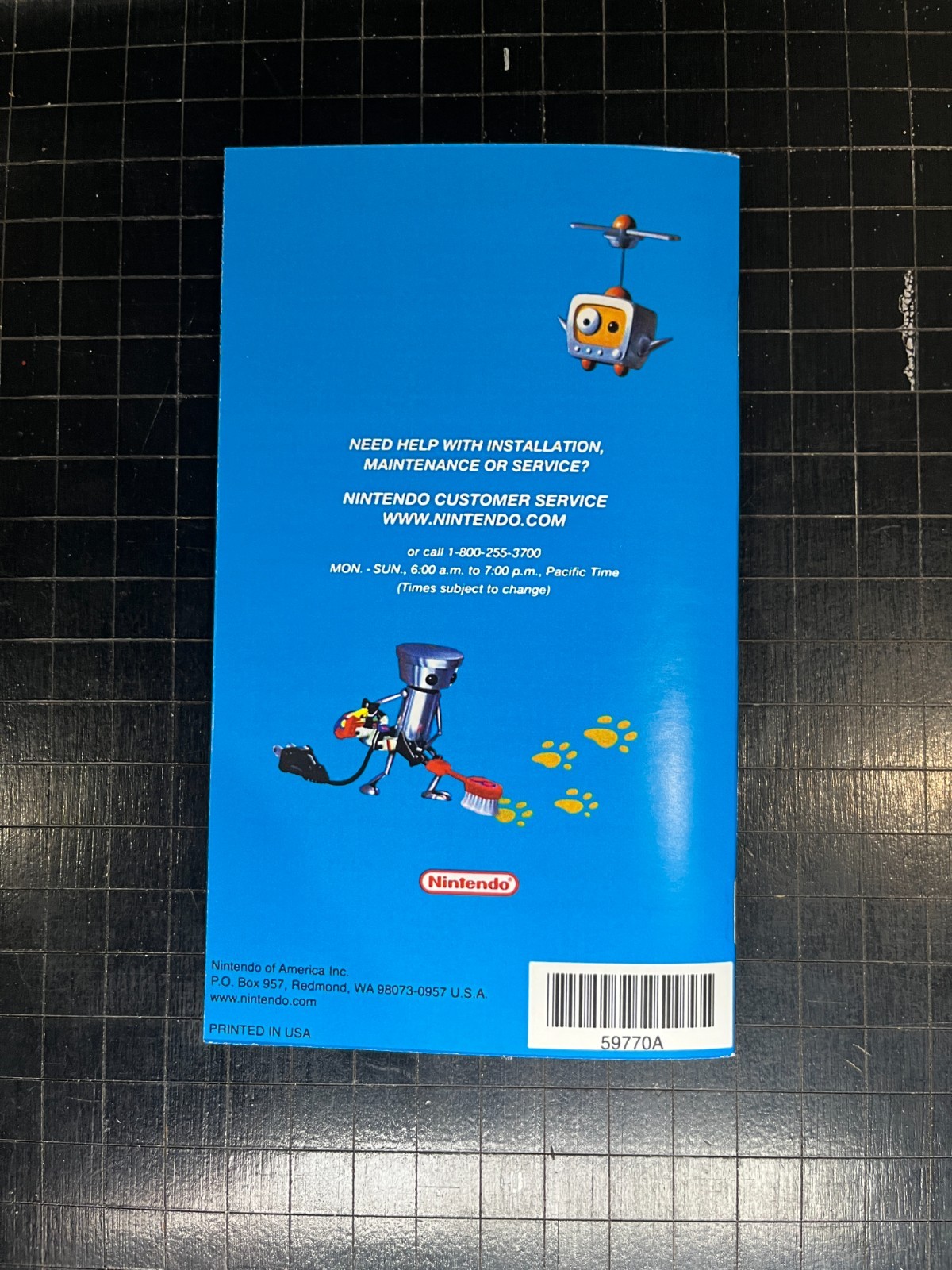 Replacement Manual for - Chibi Robo - GameCube Instruction Booklet