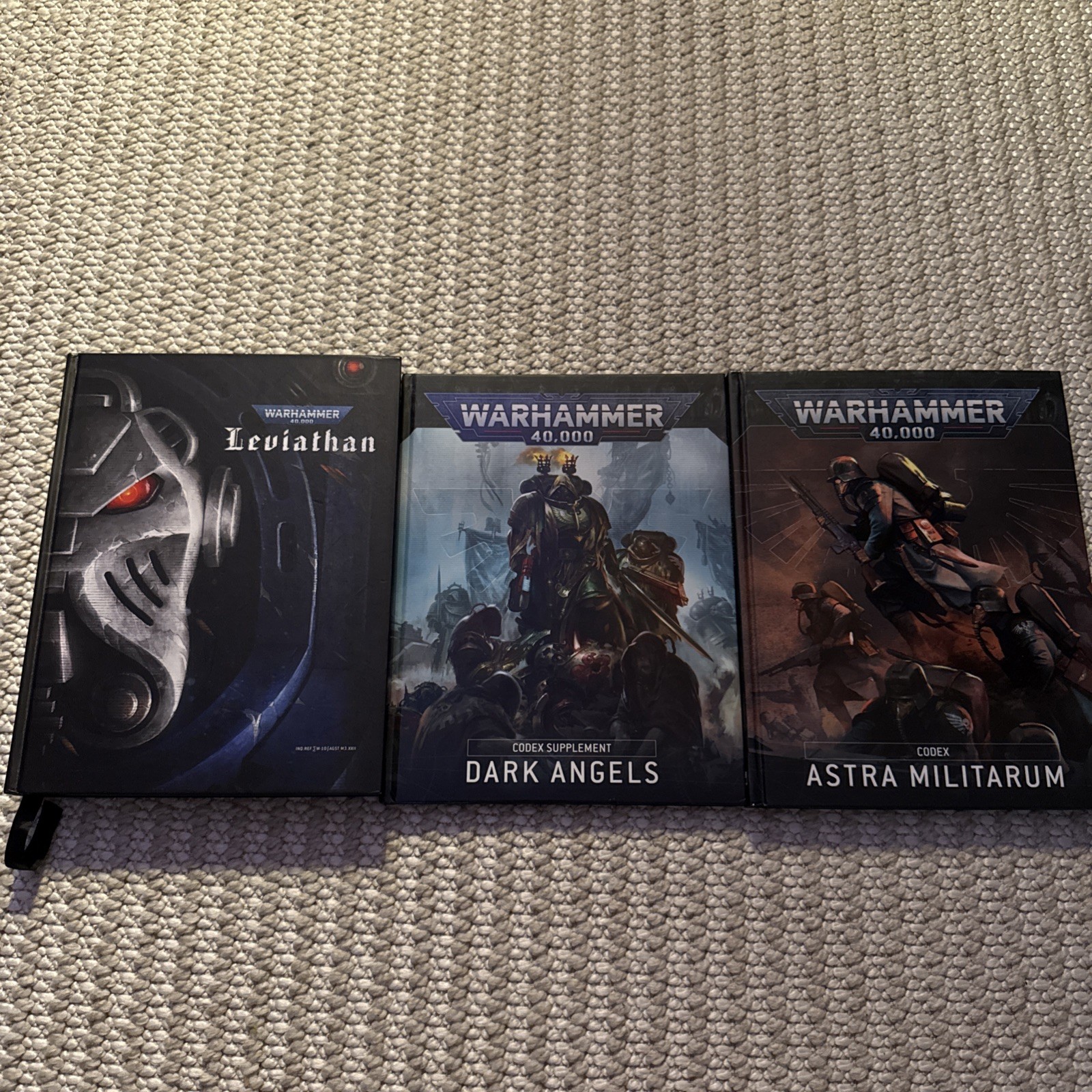 Warhammer 40,000 Codex Astra Militarum, dark angels, leviathan Hardcover lot