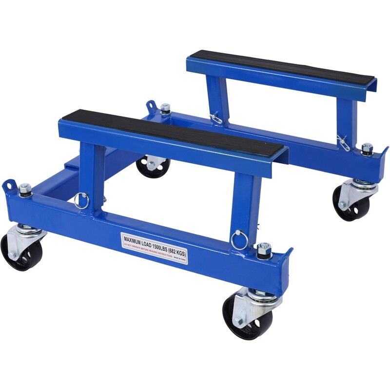 1500lbs ATV Motorcycle Engine Stand Cradle Shop Dolly Adjustable Width & Height