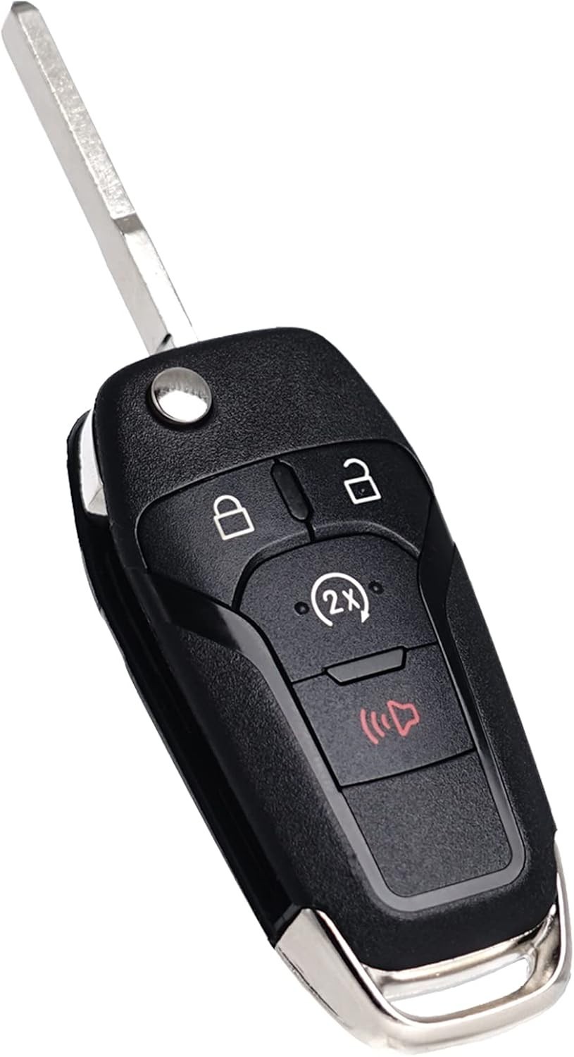 Remote Start Control Flip Key Fob Replacement Fits for F-150 2015-2024 F250 F350