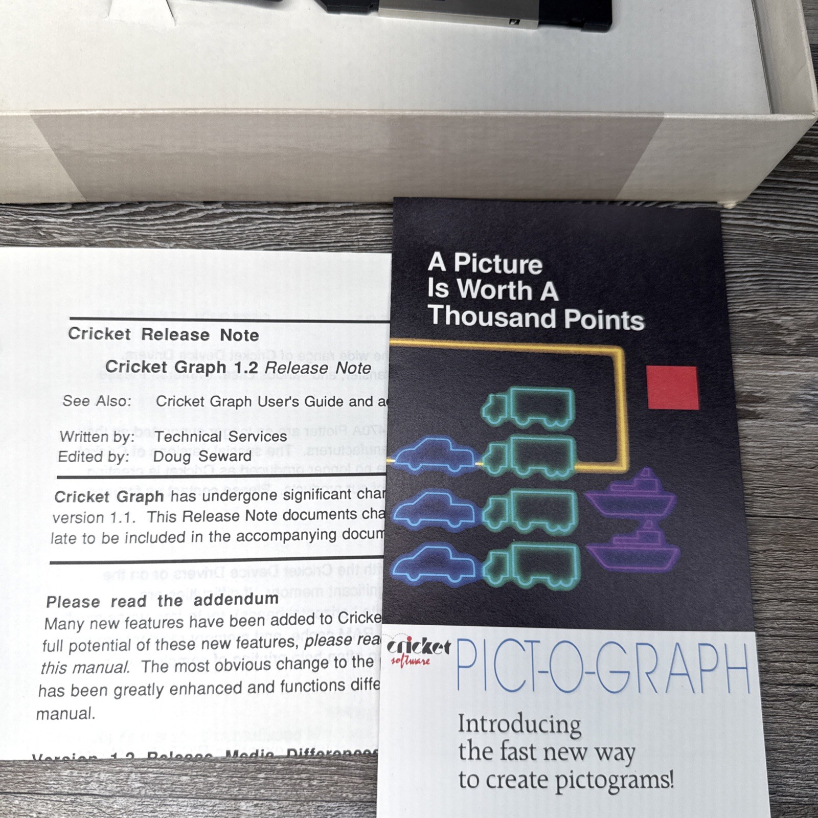 Rare Vintage Demo Copy Cricket Graph Graphing Software Apple Macintosh