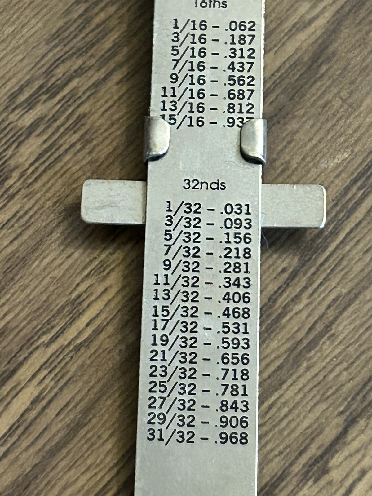 Vintage General No. 300 Stainless Steel Pocket Clip Ruler 6”