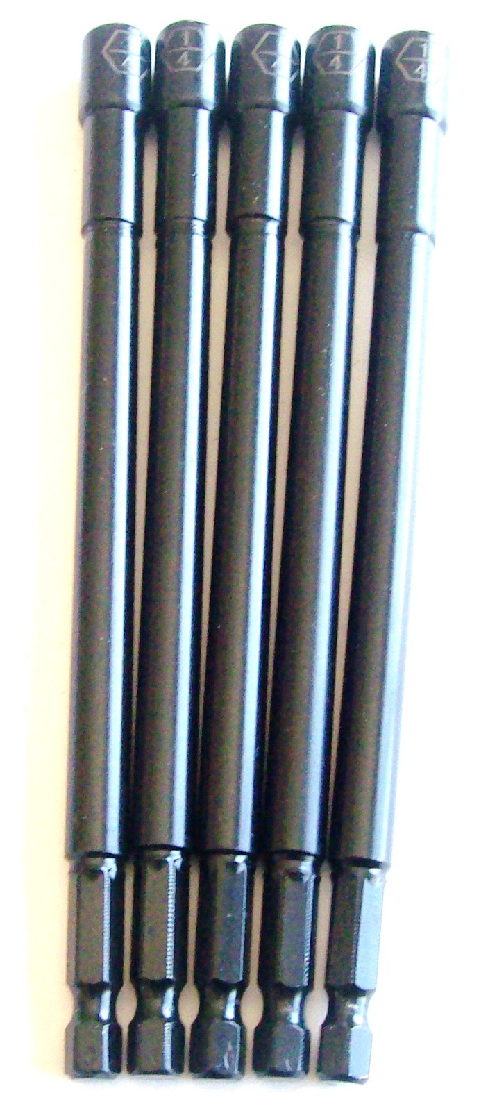 5 GOLIATH INDUSTRIAL 6" LASER ETCHED 1/4" IMPACT MAGNETIC NUT SETTERS IMNS6-14