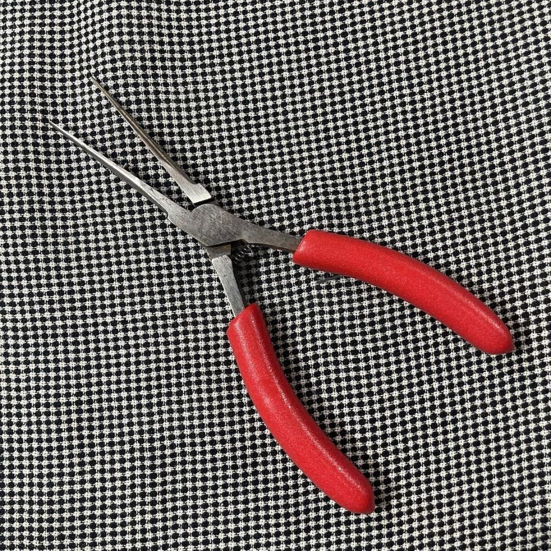 Snap-on E703BCG Spring Loaded Needle Nose Pliers Electronic Red [Used]