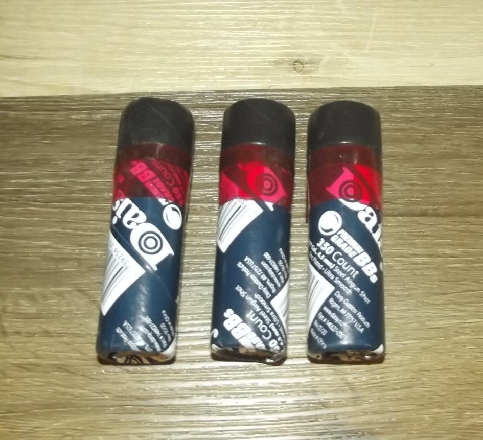 Lot of 3 Daisy 350 ct Zinc Plated Steel .177 Caliber 4.5mm BBs T123
