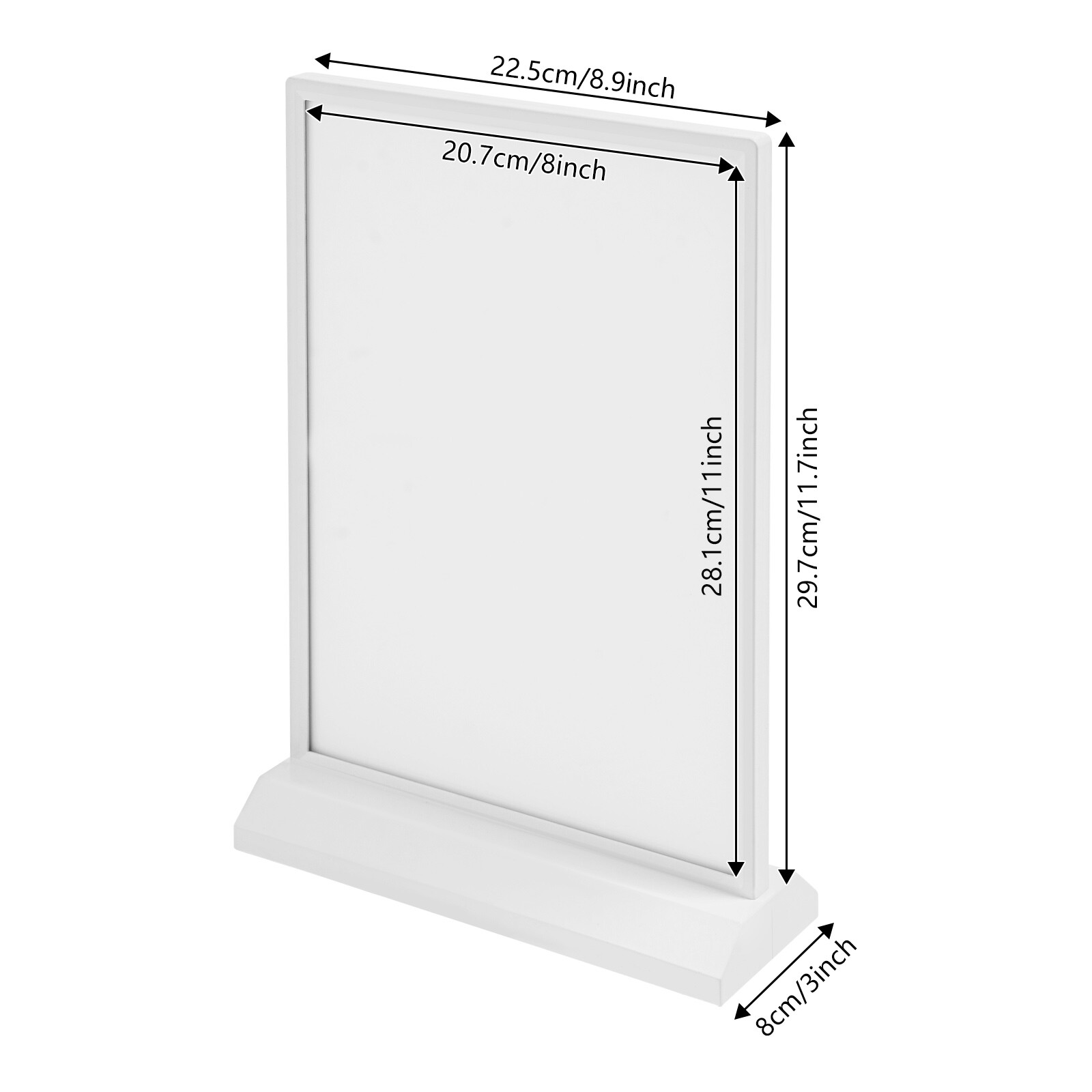 Tabletop LED Sign Holder, Desktop Advertising Holder, Light Up Menu Holder