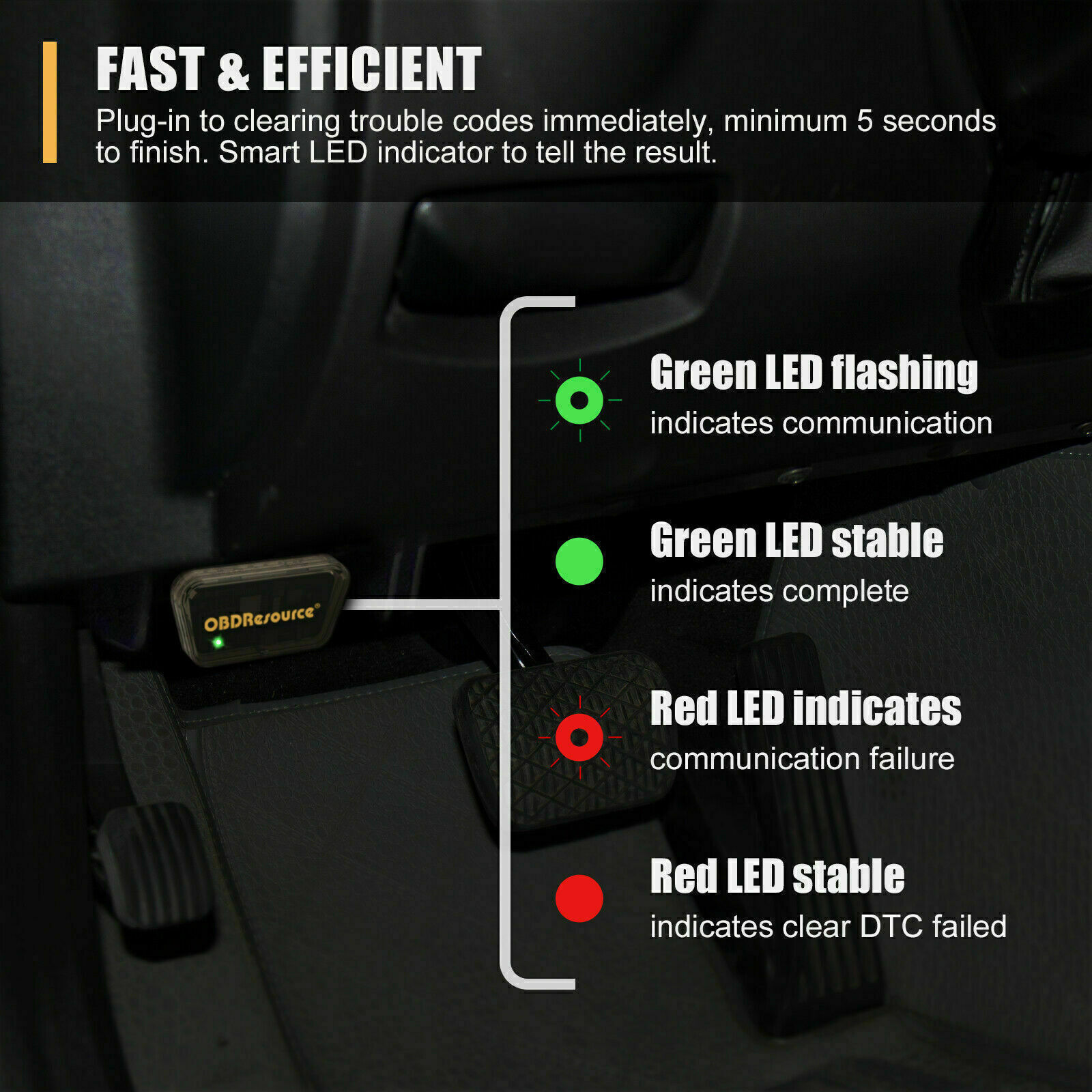 US Car Code Clearer Automatically Turn-Off MIL Engine Light OBD Erase Error Code