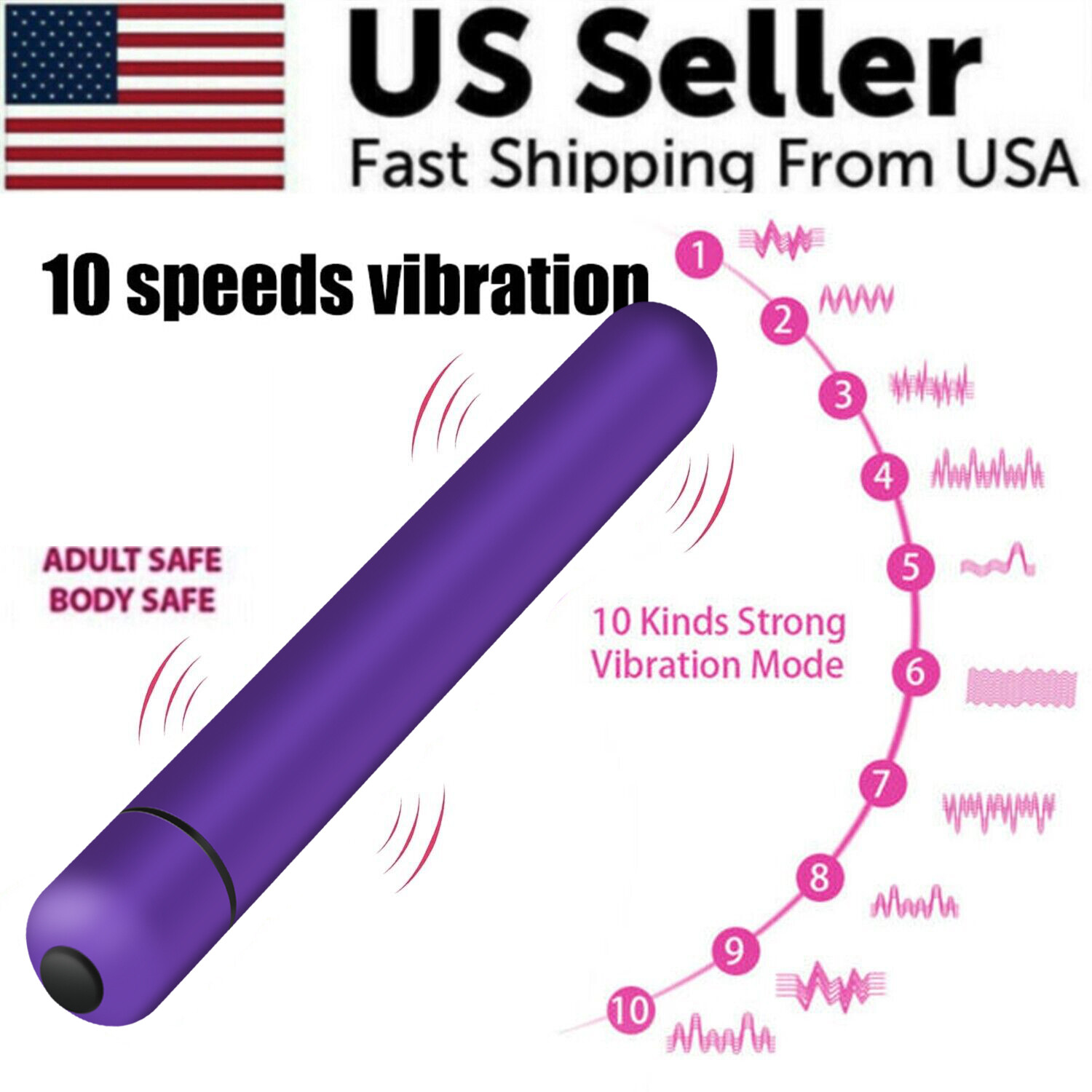 10 Vibration Mini Bullet Personal Body Stimulator Massager for Women Female Gifs