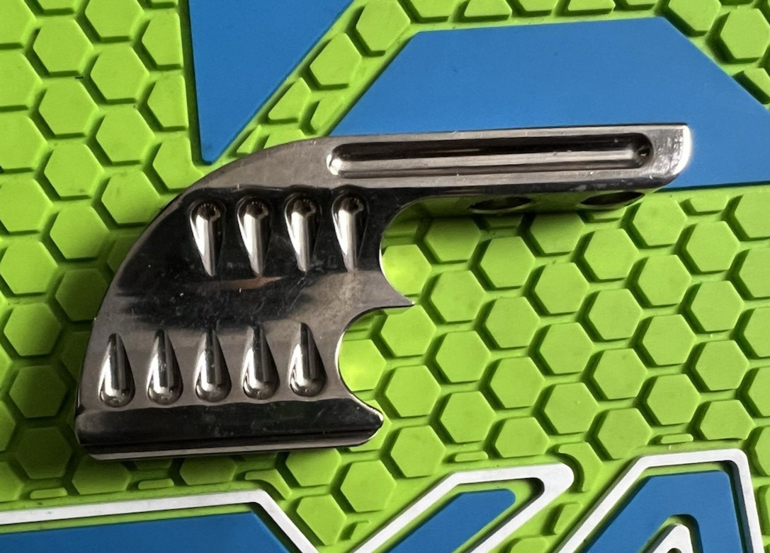 WGP PAINTBALL DOVETAIL ASA DROP FORWARD - SILVER CHROME - KARNIVOR STO