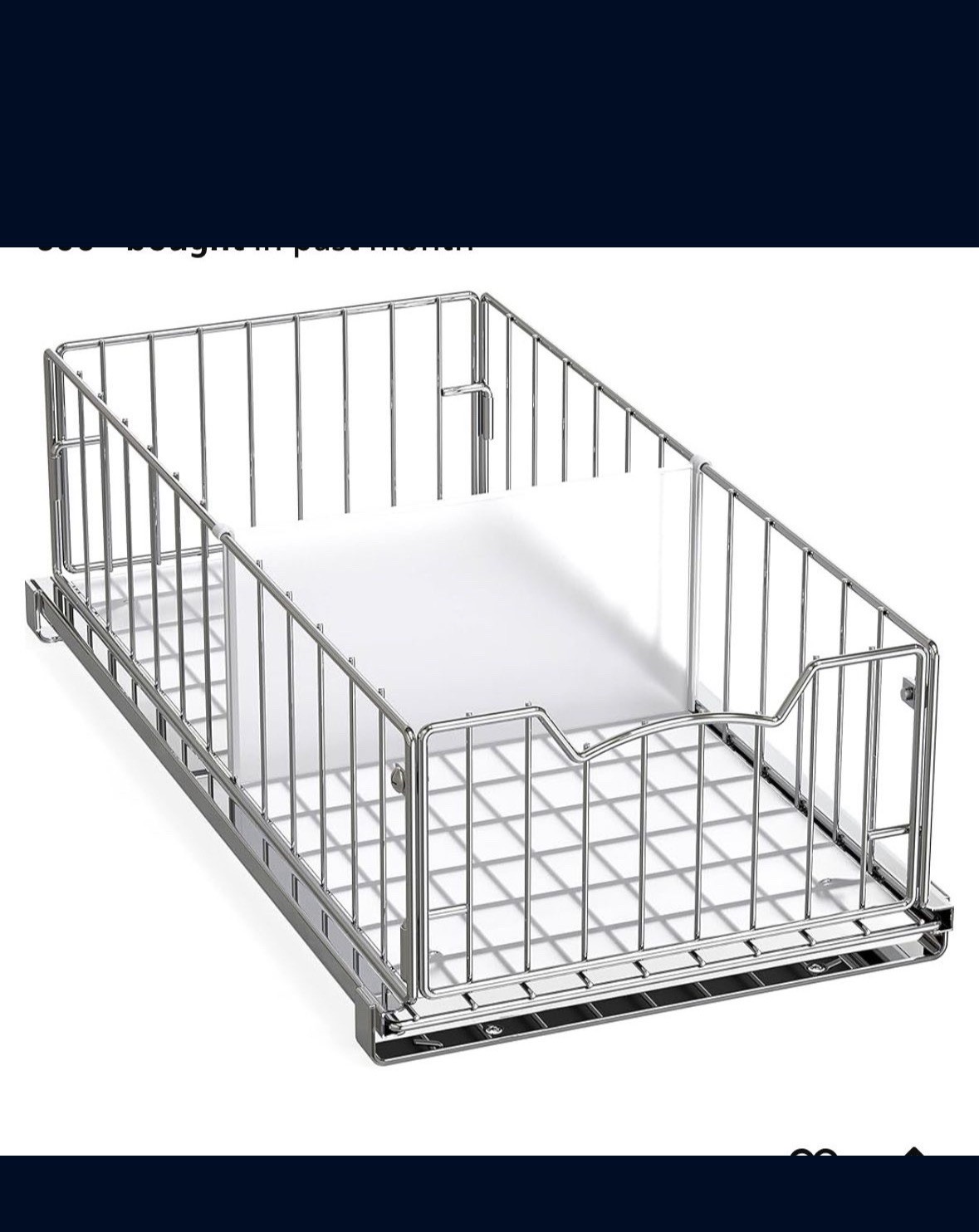 Wire Organizer Basket Chrome