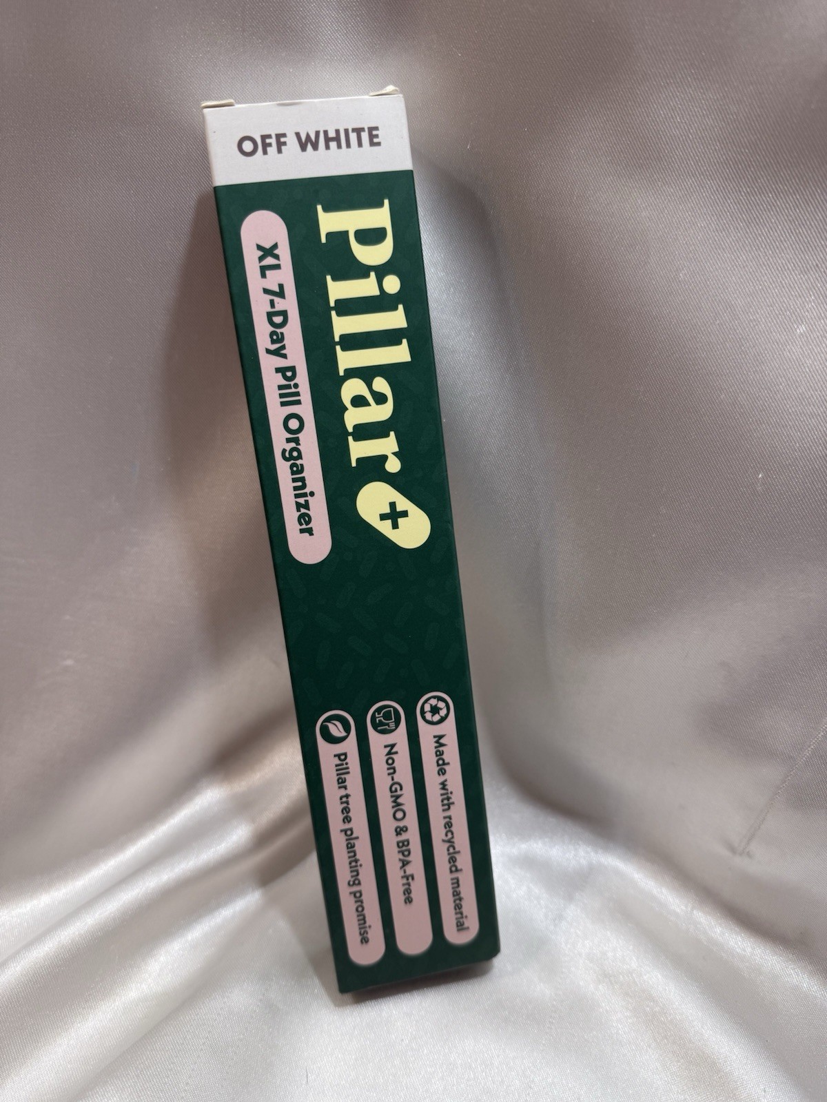 PILLAR XL 7-Day Pill Organizer Eco-Friendly Biodegradable