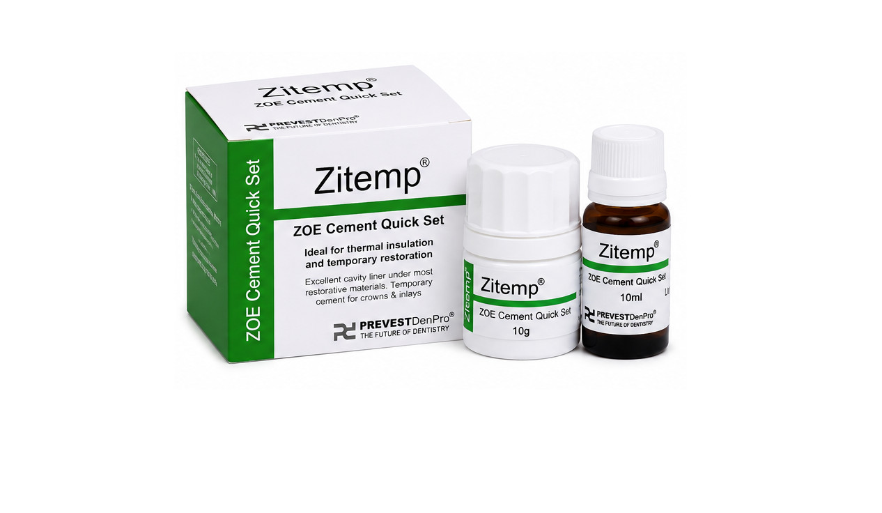 Dental Zitemp ZOE Cement A Quick Set Zinc oxide-eugenol Cement