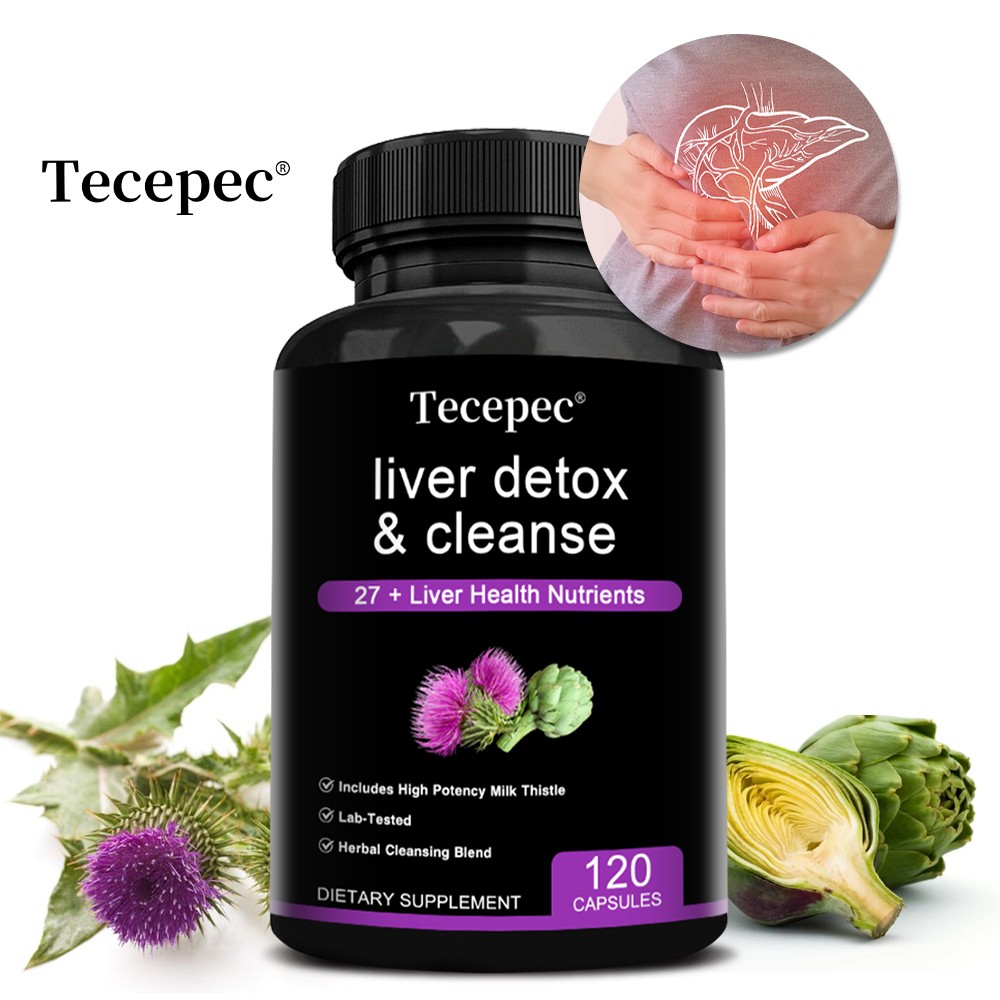 Detox Cleanse Supplement 120 Capsules Supports Liver Function Digestive Health