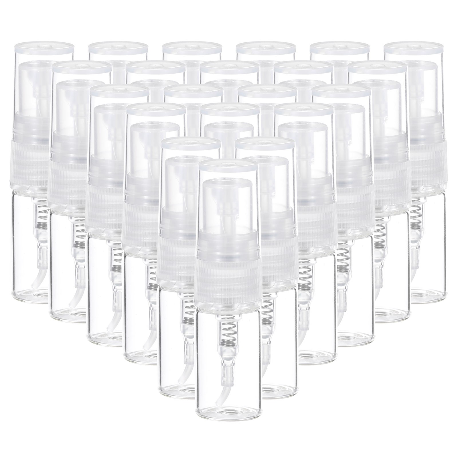 20 Pcs 2ml Glass Mini Perfume Sample Bottle Empty Mini Spray Bottle, Clear
