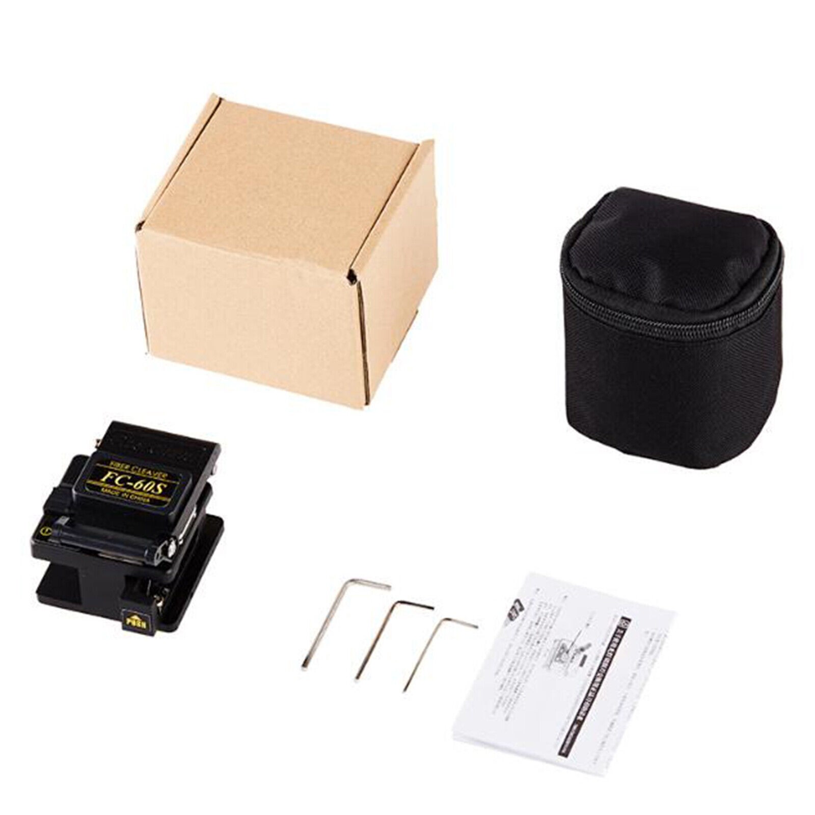 FC-6S Cutter Cleaver Optic Fiber FTTH Tool Electric Cutting Tools + Storage Box