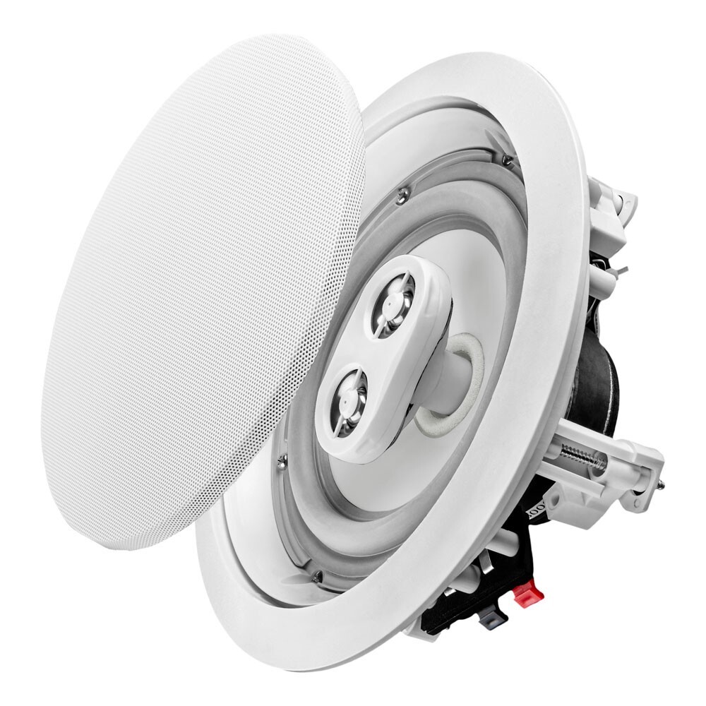 OSD 6.5" 150W Weather-Resistant Dual Tweeter Stereo In-Ceiling Speaker, Single
