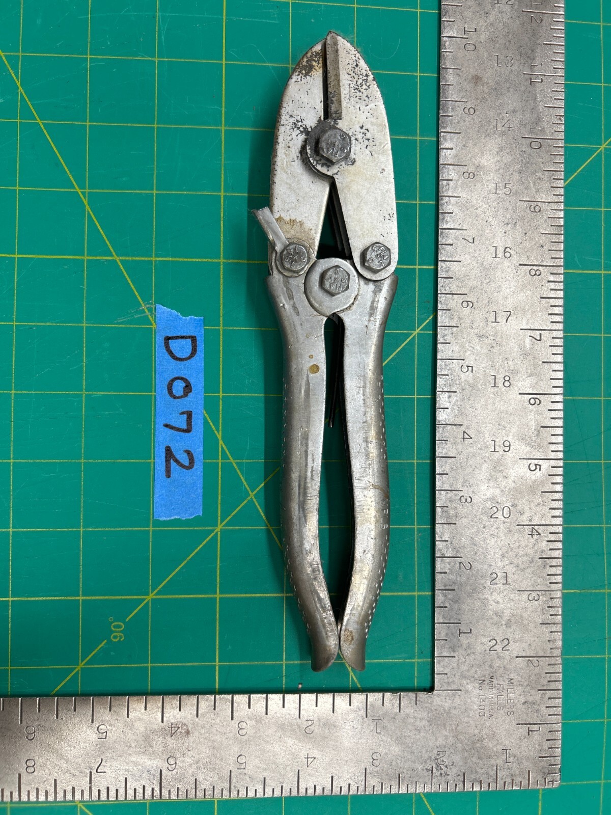 Vintage Malco Mpls 9.5" Notch Cutter Tool – Durable Hand Tool Made USA