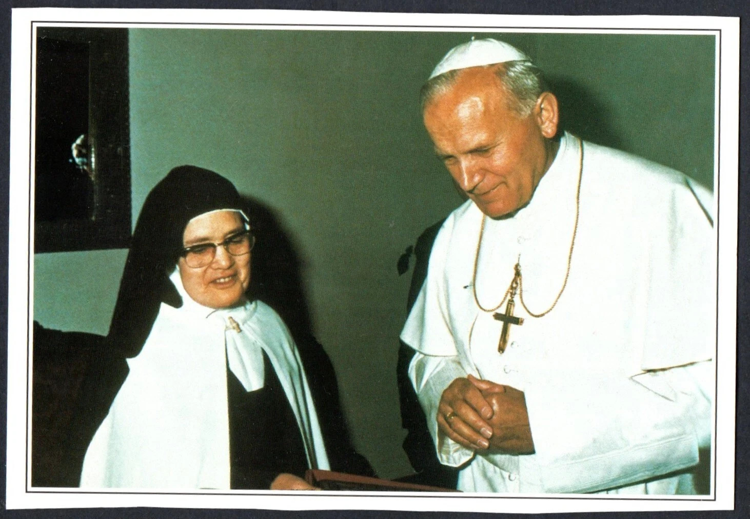 Holy card postale del Papa Juan Pablo II santino image pieuses estampa