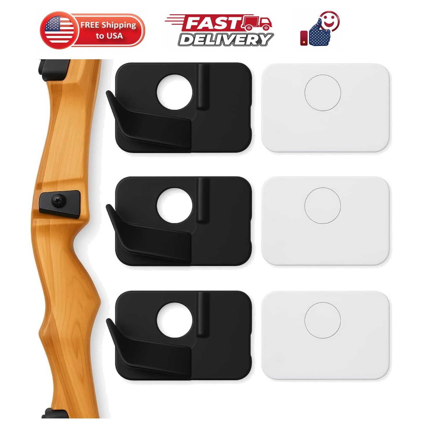 6/3Ct Arrow Rest for Recurve Bow - Right/Left Hand Recurve Arrow Rest Recurve...