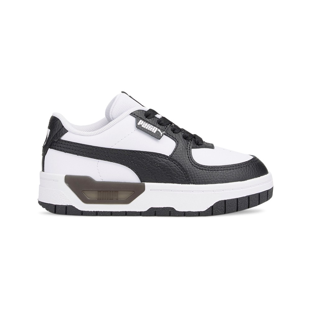 PUMA Cali Dream Leather Lace Up  Toddler Girls Black, White Sneakers Casual Shoe