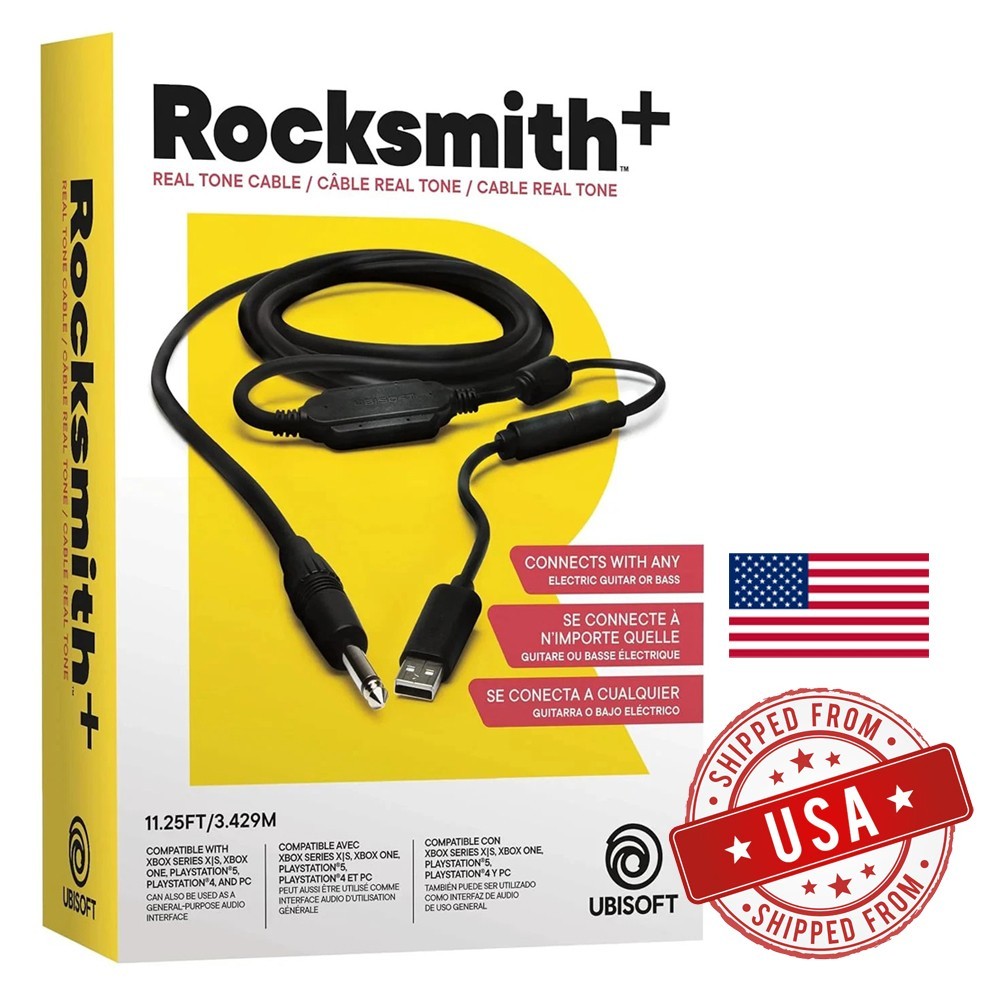 NEW SEALED Rocksmith Real Tone Cable Guitar USB Adapter for  Xbox PS4 PS3 PC