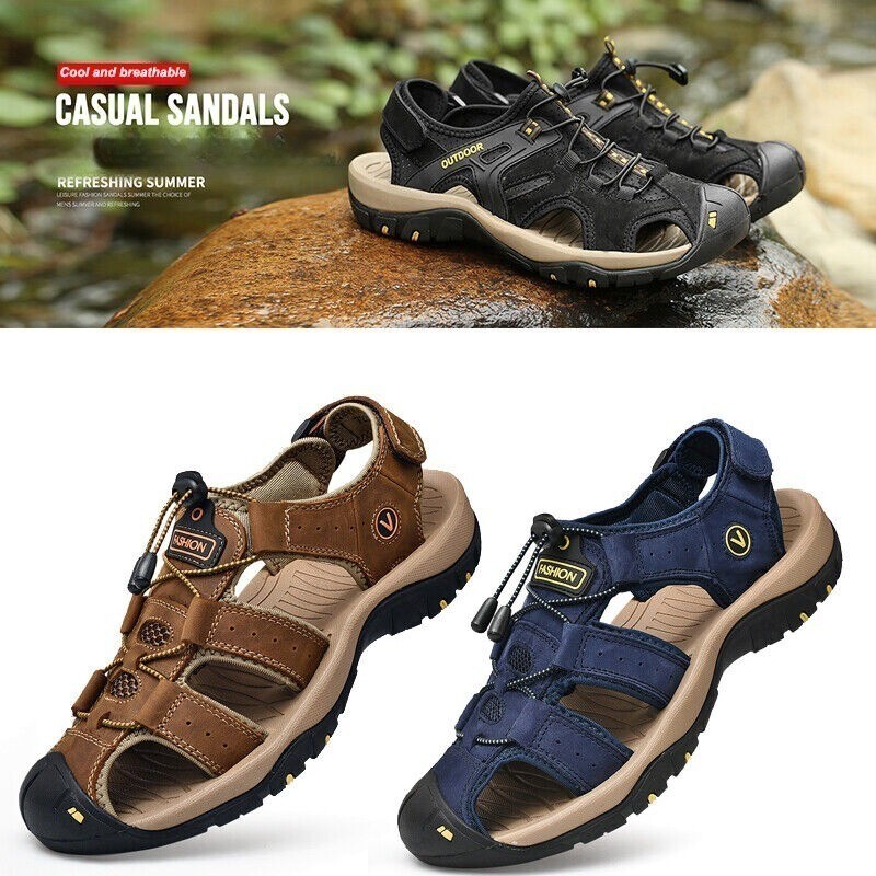 Mens Athletic Sandals Casual Walking Hiking Summer Beach Mules Sports Shoes Size