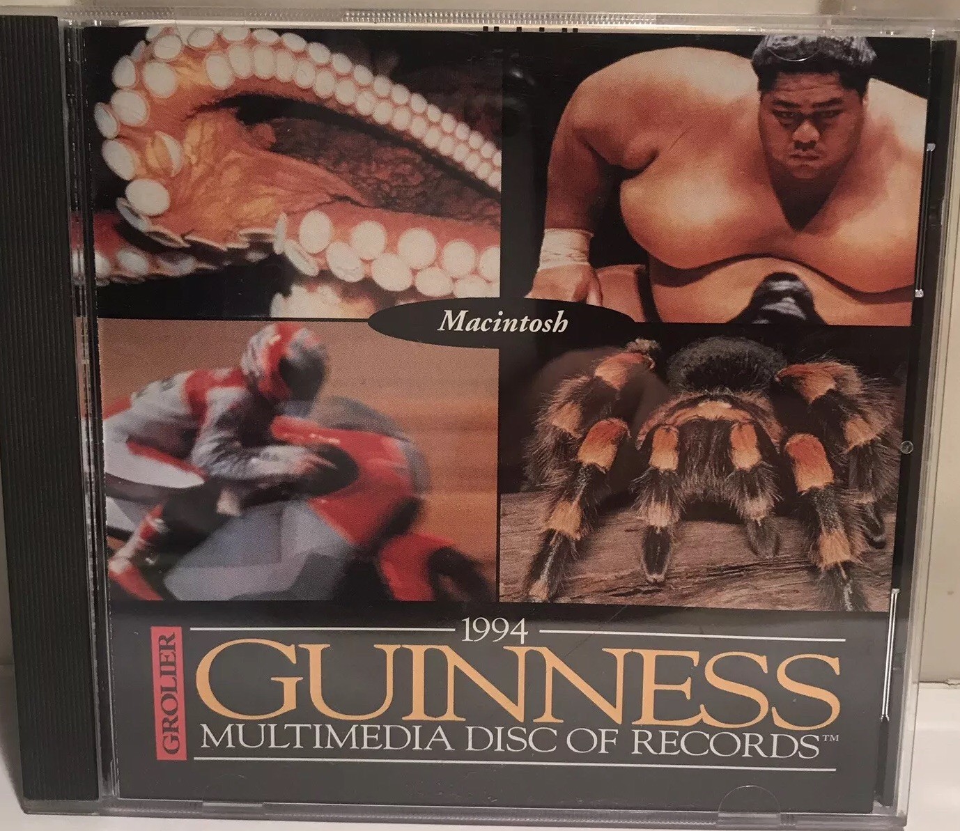 1994 Grolier World's Guinness Multimedia Disc of Records CD-rom Macintosh