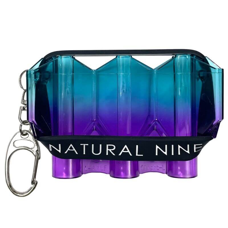 Natural Nine Crystal Twin Color Fluorite Dart Flight Case