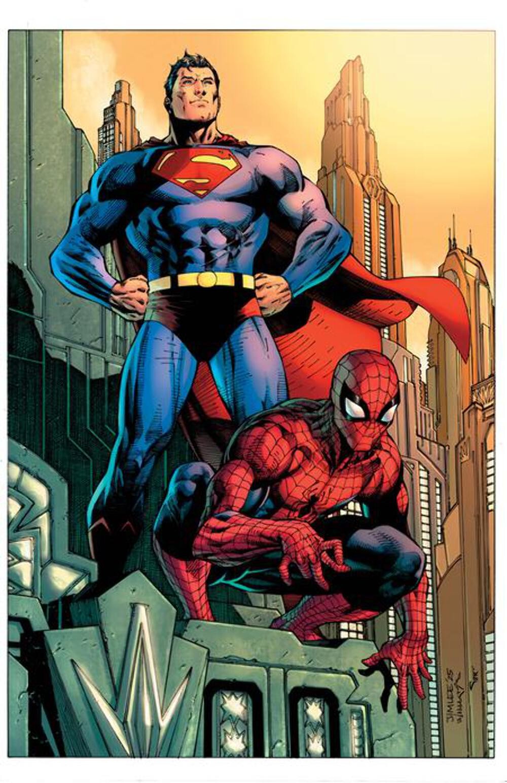 DC Marvel Superman Spider-Man #1 Cvr B Jim Lee RELEASES 3/25/26