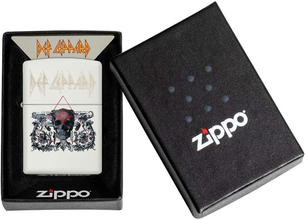 Zippo 49237 Def Leppard White Matte