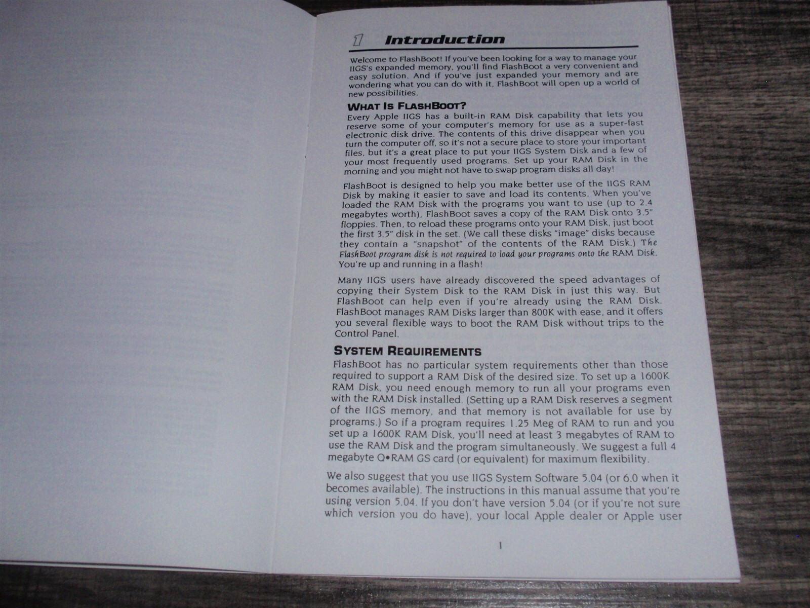 Manual for FlashBoot Apple IIGS RAM Disk Management Software by Jerry Kindall 92