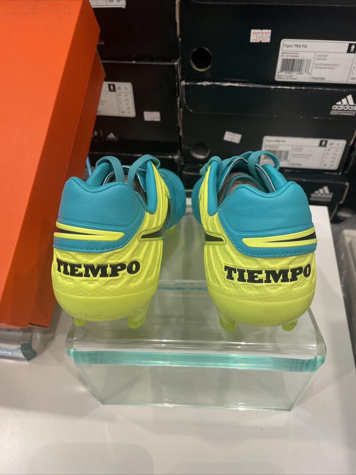 Nike Tiempo Legacy II FG Soccer Clear Jade Black Volt Leather
