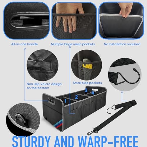 Car Trunk Organizer, Waterproof Collapsible Portable Medium Storage Box -50