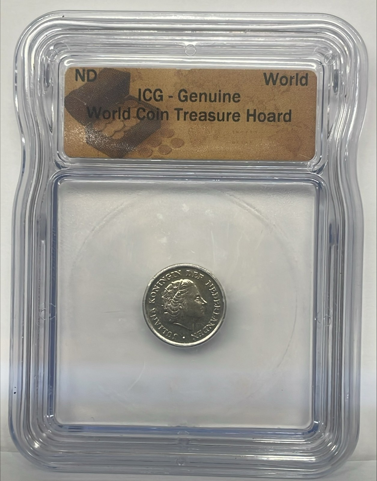 1973 Netherlands 10 Cent Juliana ICG Worl Coin Treasure Hoard Free Shipping