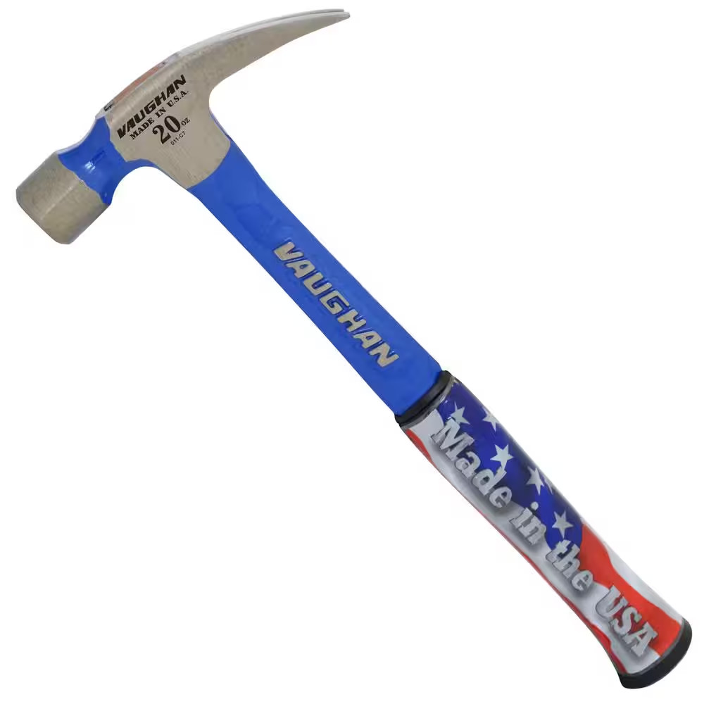 20 Oz.. Smooth Face Solid Steel Rip Hammer, 14 in Steel Handle