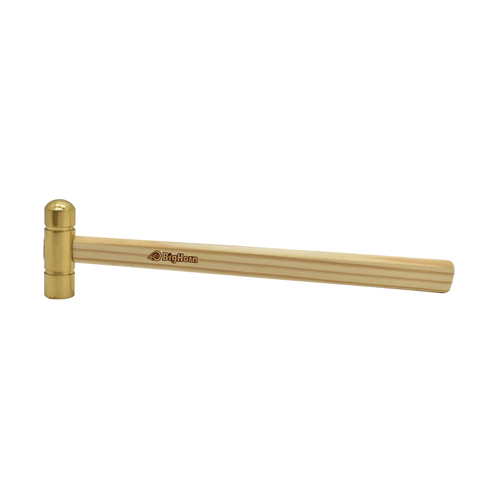 Big Horn 19257 4 oz Hammer flat face hardwood handle solid brass head 9-1/2"