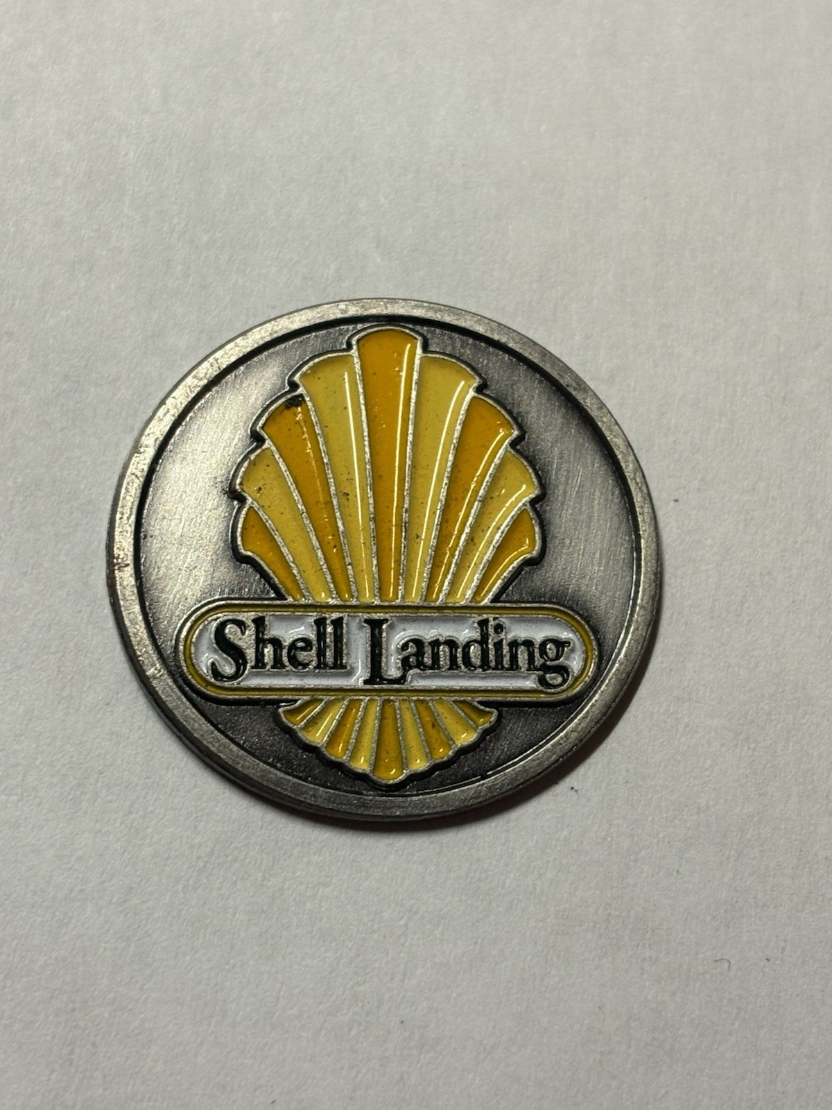 Rare Shell Landing Golf Club 1" Coin Style Golf Marker - Gautier, MS - A Beauty!