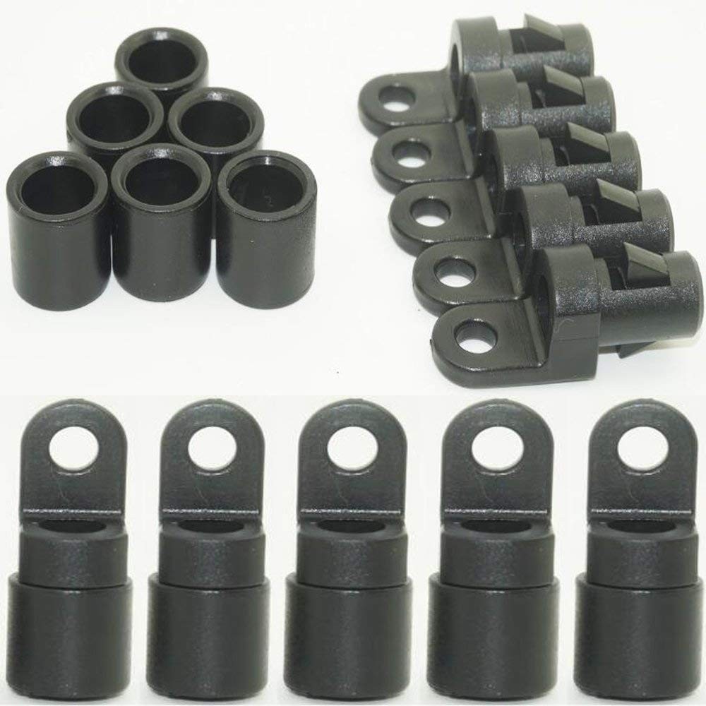 (Pack of 30) 1/4" Rope Terminal for 1/4" Bungee Elastic Shock Cord Pad Hook E...