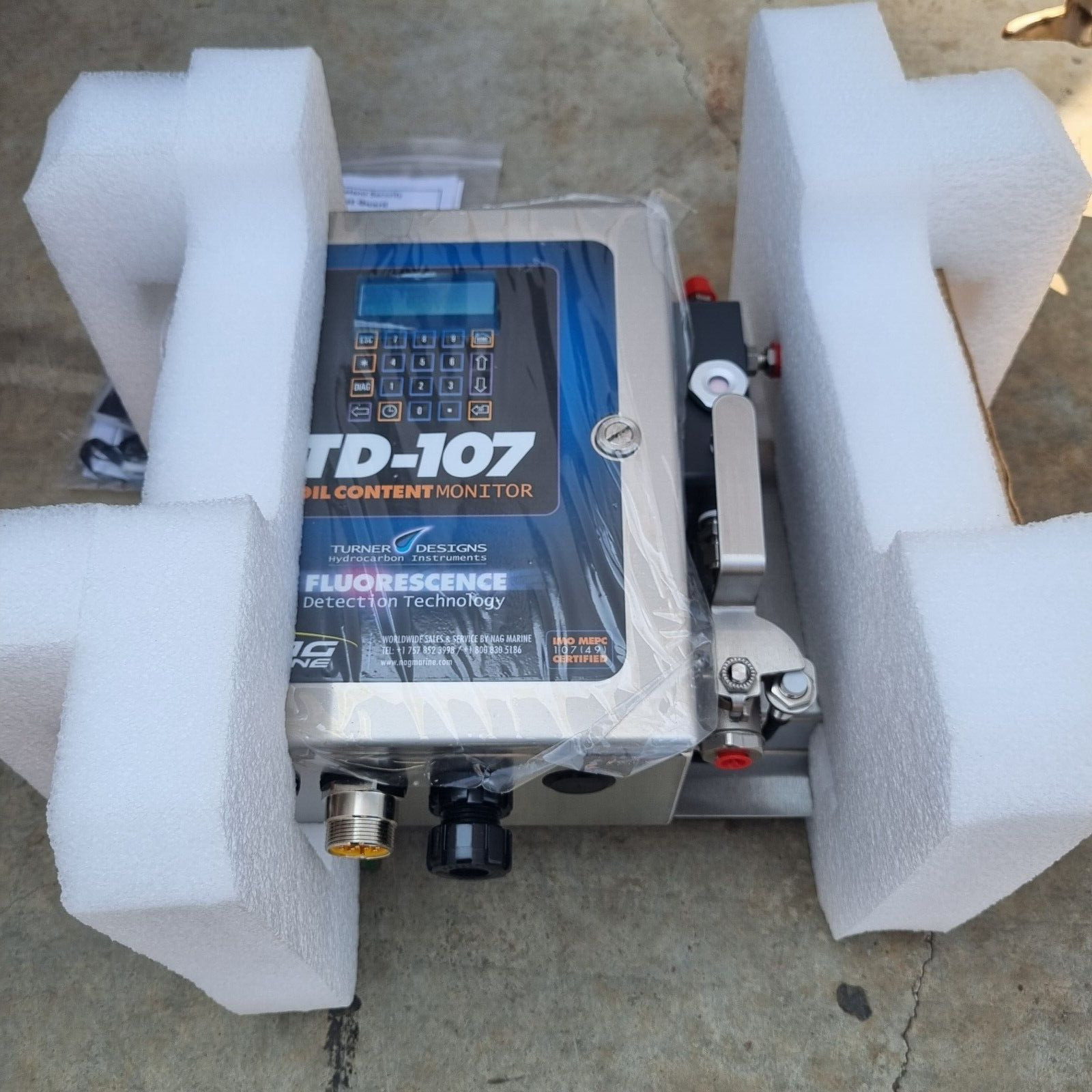 NAG MARINE TD-107C 15PPM OIL CONTENT MONITOR W/SHOWN ACCESORIES AND NO CHEMICALS