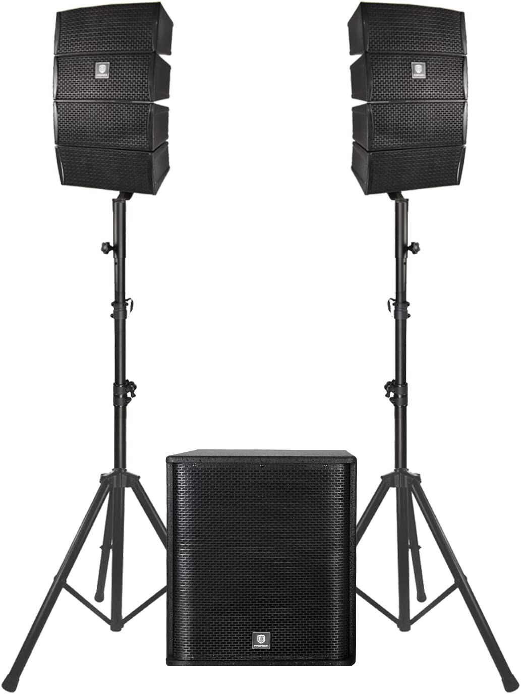 proreck CLUB 3500 PA Speaker System DJ Powered Combo Set 15'' Subwoofer 3000W