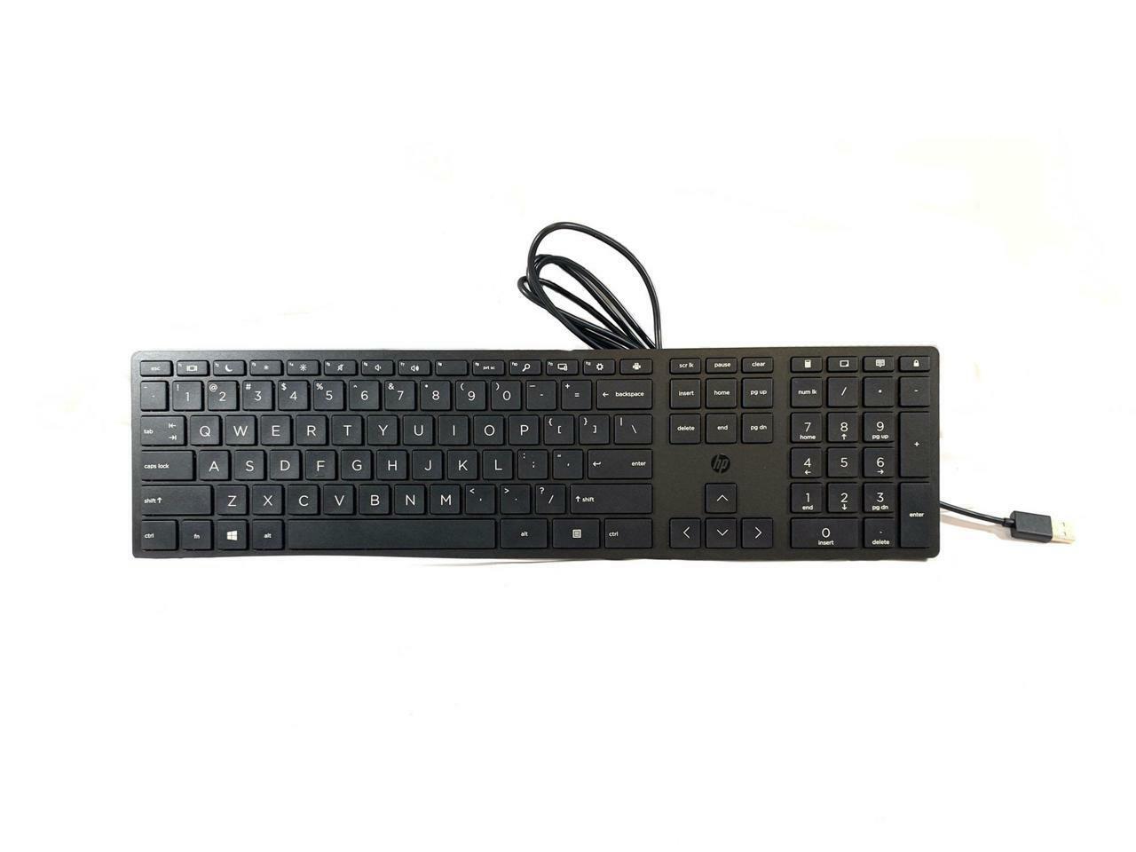 Lot of 10 NEW HP Halley USB Wired Keyboard L96909-001 OEM SLIM BUSINESS in box